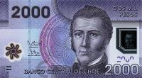 Банкноты Чили Чили 2000 песо 2014 (полимер) фото из магазина евромонета.рф