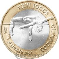 Португалия 200 эскудо 1996 XXVI летние Олимпийские Игры, Атланта 1996  фото из магазина евромонета.рф