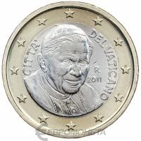 1 евро Ватикан 1 евро 2011 фото из магазина евромонета.рф