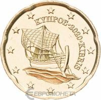 20 евроцентов Кипр 20 евроцентов ( центов ) 2020 фото из магазина евромонета.рф