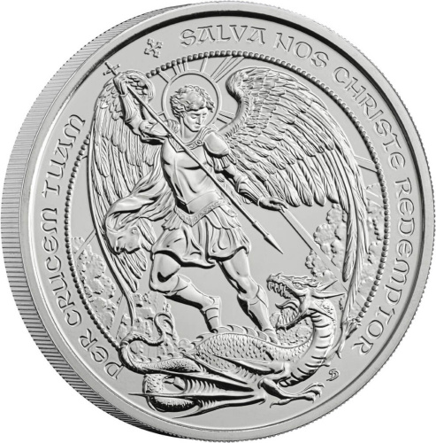 Юбилейная монета Великобритания 5 фунтов 2026 Ангел. Буклет ВU 
