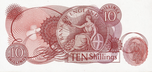 Юбилейная монета Великобритания 10 шиллингов 1962-1966 