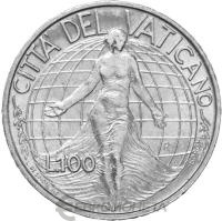 Ватикан 100 лир 1998  фото из магазина евромонета.рф