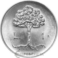 Сан Марино 1 лира 1987  фото из магазина евромонета.рф