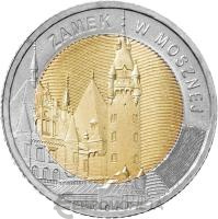 Польша 2022 5 злотых Замок Мошна  фото из магазина евромонета.рф