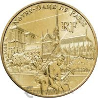Коллекционная монета Франция 1/4 евро 2025 Нотр-Дам-де-Пари. фото из магазина евромонета.рф