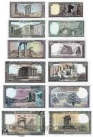 Банкноты Ливана Ливан набор банкнот 1/5/10/50/100/250 ливр 1980-1988 фото из магазина евромонета.рф