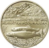 Коллекционная монета Словакия 5 евро 2025 Дунайский лосось фото из магазина евромонета.рф