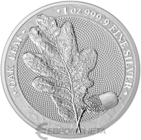 Germania Mint 2019 5 марок Мифический лес: Дубовый лист  фото из магазина евромонета.рф