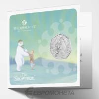 =parent.Name} Великобритания 50 пенсов 2023 Снеговик. Буклет ВU фото из магазина евромонета.рф