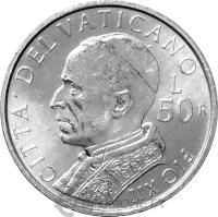 Ватикан 50 лир 2001  фото из магазина евромонета.рф