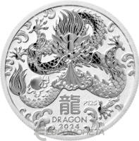 Инвестиционные монеты - серебро 1/2 унции Австралия 50 центов 2024 Год Дракона фото из магазина евромонета.рф