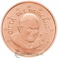 1 евроцент Ватикан 1 евроцент ( цент ) 2006 фото из магазина евромонета.рф