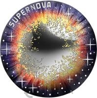 Коллекционная монета Австрия 20 евро 2024 серия "Красота вселенной" - Сверхновая звезда фото из магазина евромонета.рф