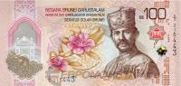 Банкноты Брунея Бруней 100 долларов 2024 (полимер) фото из магазина евромонета.рф