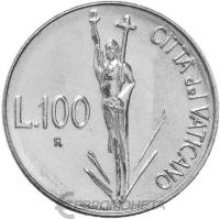 Ватикан 100 лир 1991  фото из магазина евромонета.рф