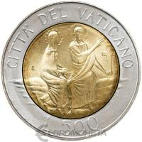 Ватикан 500 лир 1986  фото из магазина евромонета.рф