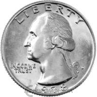 США 25 центов ( 1/4 доллара, квотер ) 1978 D  фото из магазина евромонета.рф