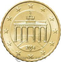 10 евроцентов Германия 10 евроцентов ( центов ) 2004 фото из магазина евромонета.рф