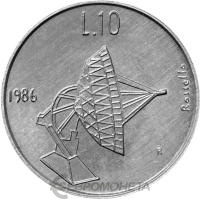 Сан Марино 10 лир 1986  фото из магазина евромонета.рф