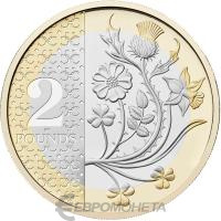 =parent.Name} Великобритания 2 фунта 2023 регулярная. ВU  фото из магазина евромонета.рф