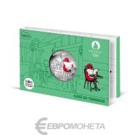 Коллекционная монета Франция 50 евро 2024 Талисман - Кафе на террасе фото из магазина евромонета.рф