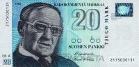 Финляндия 20 марок 1993  фото из магазина евромонета.рф