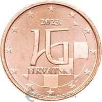 2 евроцента Хорватия 2 евроцента ( цента ) 2023 фото из магазина евромонета.рф