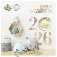 Наборы монет Канада набор 5 монет 5/10/25 центов 1 и 2 доллара 2026. Baby фото из магазина евромонета.рф