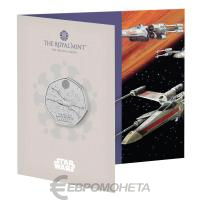 =parent.Name} Великобритания 50 пенсов 2024 Звездные войны - X Wing. Буклет ВU фото из магазина евромонета.рф