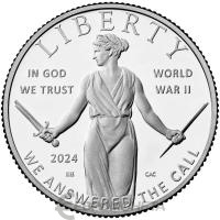 США 50 центов 2024 Великое поколение. Пруф ( Proof )  фото из магазина евромонета.рф