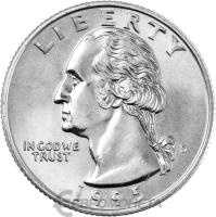 США 25 центов ( 1/4 доллара, квотер ) 1995 D  фото из магазина евромонета.рф