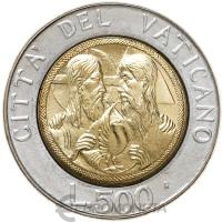 Ватикан 500 лир 1988   фото из магазина евромонета.рф