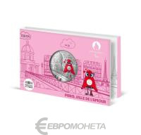Коллекционная монета Франция 50 евро 2024 Талисман - Париж, город любви фото из магазина евромонета.рф