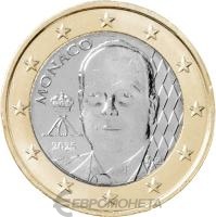 1 евро Монако 1 евро 2025 фото из магазина евромонета.рф