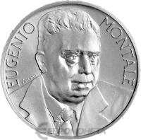 Италия 1000 лир 1996 100 лет со дня рождения Эудженио Монтале  фото из магазина евромонета.рф
