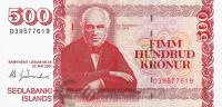 Исландия 500 крон 2013  фото из магазина евромонета.рф