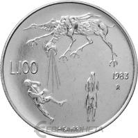 Сан Марино 100 лир 1983  фото из магазина евромонета.рф