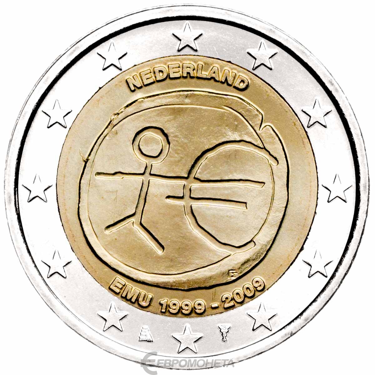 Памятные монеты евро. Монета Нидерланды 2 евро 1999 - 2009. Нидерланды 2 евро 2009. Монеты евро Голландия. Евро монеты Нидерланды юбилейные.