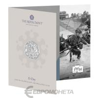=parent.Name} Великобритания 50 пенсов 2024 D-Day. Буклет ВU фото из магазина евромонета.рф