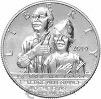 США 50 центов 2019 100 лет американскому легиону  фото из магазина евромонета.рф