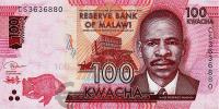 Малави 100 квача 2020  фото из магазина евромонета.рф