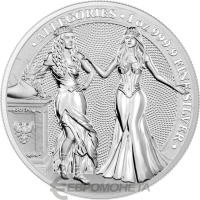 Germania Mint 2020 5 марок Аллегории: Германия и Италия  фото из магазина евромонета.рф