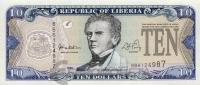 Либерия 10 долларов 1999  фото из магазина евромонета.рф