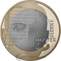 Коллекционная монета Словения 3 евро 2024 Рудольф Майстер фото из магазина евромонета.рф