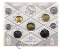 Италия набор монет 1983 1-2-5-10-20-50-100-200-500 лир  фото из магазина евромонета.рф