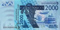 Мали 2000 франков 2023  фото из магазина евромонета.рф