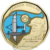 1 доллар Канада 1 доллар 2022 Александр Грейам Белл ( цветная ) фото из магазина евромонета.рф