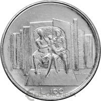 Сан Марино 100 лир 1976  фото из магазина евромонета.рф