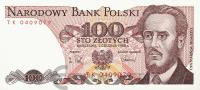 Польша 100 злотых 1988  фото из магазина евромонета.рф
